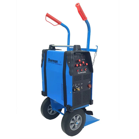 Sherman Spawarka TIG 201 AC/DC + Wózek transportowy + Butla gazowa Argon 8L 200Bar Sherman Spawarka TIG 201 AC/DC + Wózek transportowy + Butla gazowa Argon 8L 200Bar